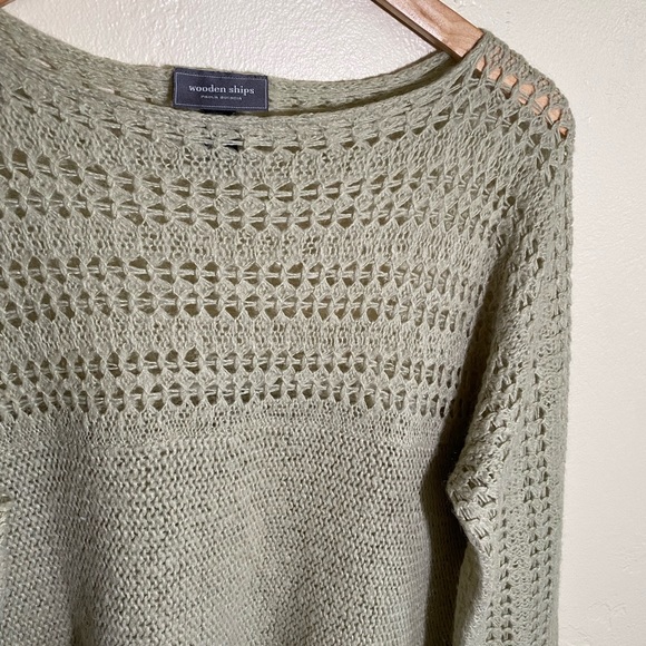 Wooden Ships Open Knit Sweater M/L - Picture 2 of 13